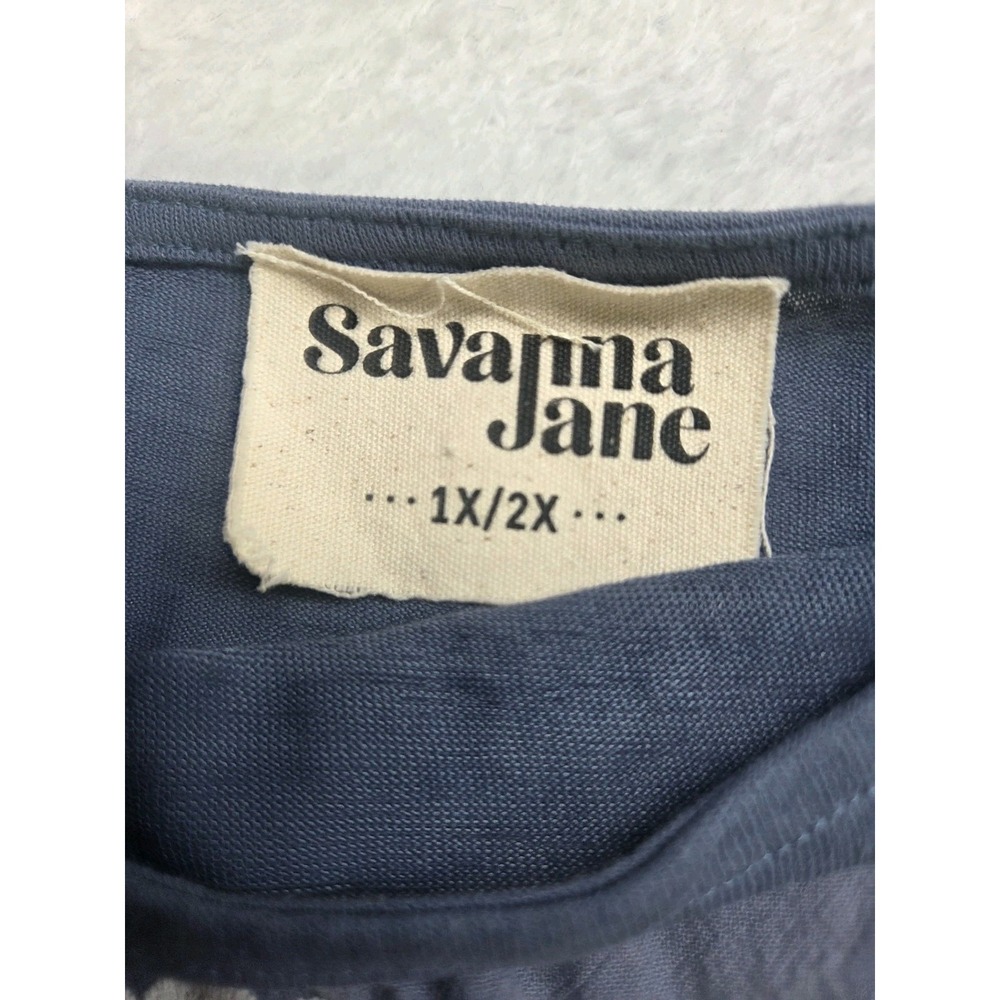 Savanna Jane Boho Embroidered Tunic Top 1X/2X Cottagecore Festival - Picture 4 of 9